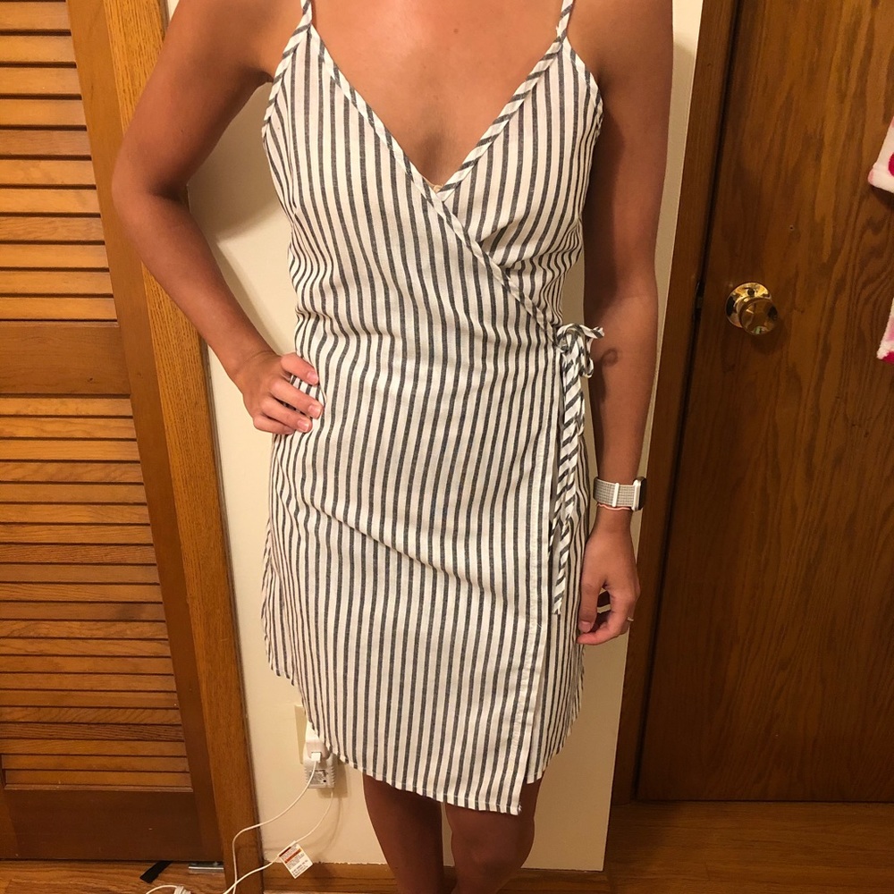Blue & white dress